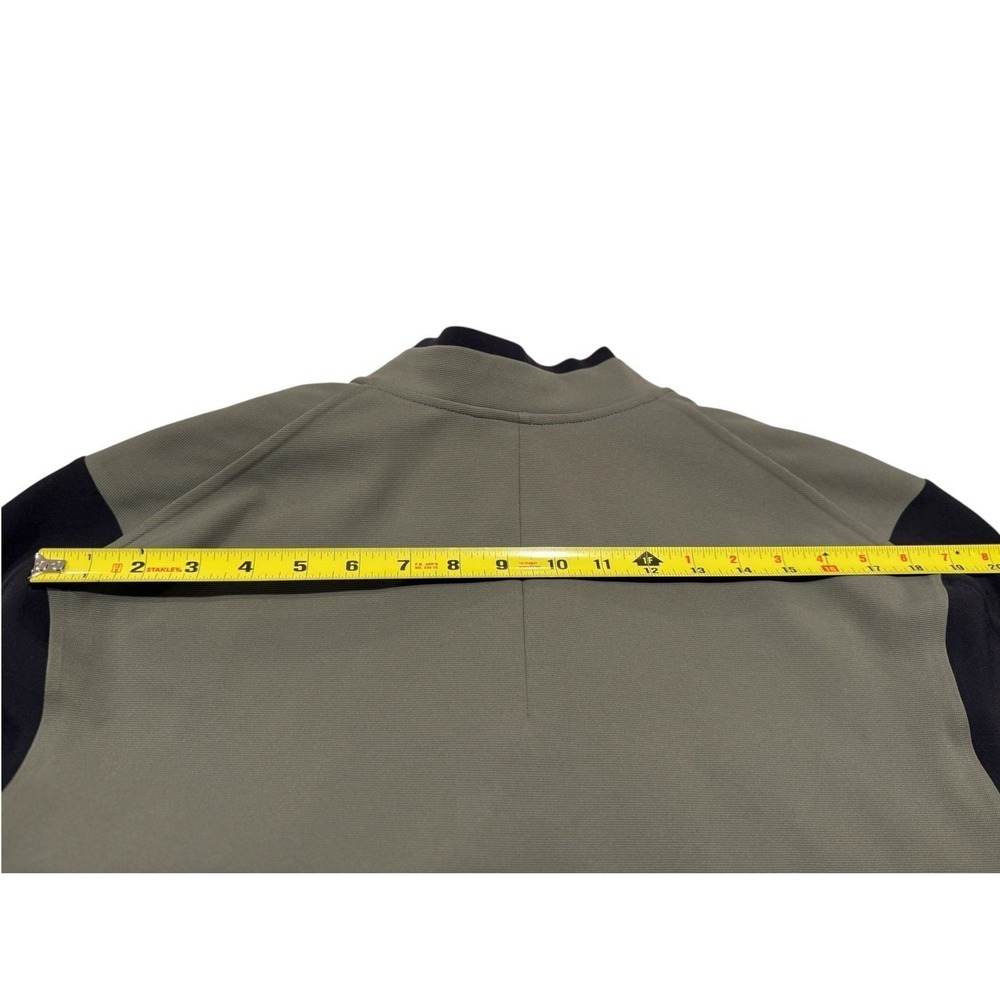 Lululemon Sojourn‎ Bomber Jacket Men's Large Grey Sage Black Warpstreme - Picture 8 of 12
